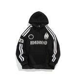 Hooded Sweatshirts Men's Letter Printing Fashion Stripe Tops Loose Harajuku Pullovers Hoodies Y2k Casual Streetwear