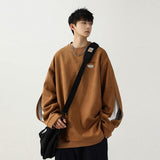 Sweatshirts Korean Fashion Slit Sleeve Oversized Casual Harajuku Tops Autumn Brand Sweater Shirt Streetwear