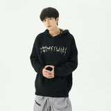 Ilooove Hooded Sweaters for Men in Winter American Knitwear Sweater Port Vibe Small Crowd High Street Lovers Sweater Trend Top