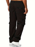 Men's Cargo Pants With Pockets Hiking Sweatpants Casual Athletic Jogger Sports Outdoor Trousers Relaxed Fit