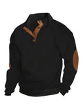 Men's Half Zipper Stand Collar Sweatshirt For Men Sweatshirts For Winter Fall Long Sleeve Tops