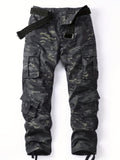 Stylish Camo Cargo Pants - Multi-Flap Pocket, Loose Fit, Casual Outdoor Trousers with Hip Hop Style, Perfect for Men's Work, Streetwear, and Outdoor Activities