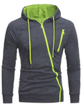 Autumn And Winter New Men's Zipper Sweater Sports Casual Hooded Long-sleeved Cardigan Jacket