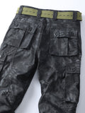 Men's Snake Skin Camo Cargo Pants - Multi-Pocket, Trendy, Water-Resistant, Outdoor Work, Streetwear, and Casual Wear Trousers with Comfortable Fabric and Durable Construction