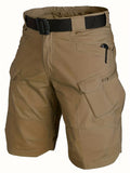 Men's Summer Cargo Shorts Quick Dry Men's Tactical Shorts Solid Multi-Pockets Workout Short Pants