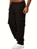 Men's Cargo Pants With Pockets Hiking Sweatpants Casual Athletic Jogger Sports Outdoor Trousers Relaxed Fit