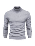 All Match Best Sellers Autumn Winter Pullover Men Solid Turtleneck Sweaters