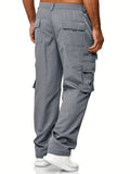 Men's Cargo Pants With Pockets Hiking Sweatpants Casual Athletic Jogger Sports Outdoor Trousers Relaxed Fit