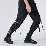 Ilooove - Techwear Slim Streamer Cargo Pants