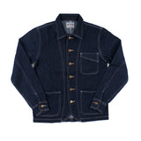 Ilooove - Men's Primary Color Denim Jacket  Tough Men Wear Deep Blue Denim Jacket