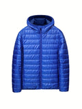 Ilooove - Men's All Match Warm Padded Jacket For Fall Winter, Hooded Winter Coat