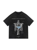 Ilooove - Men's Washed Skull Graphic Tee