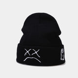 Ilooove - Sad Face Knitted Beanies Hat