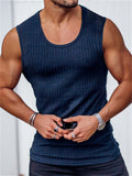 Men's Tank Top Vest Top Undershirt Sleeveless Shirt Plain Crew Neck Outdoor Going Out Sleeveless Clothing Apparel Fashion Designer Muscle