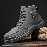 New men's winter shoes Casual ankle boots Stylish men's comfortable work boots lace-up Martin boot