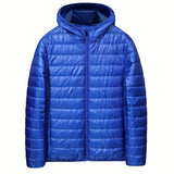 Ilooove - Men's All Match Warm Padded Jacket For Fall Winter, Hooded Winter Coat