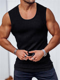 Men's Tank Top Vest Top Undershirt Sleeveless Shirt Plain Crew Neck Outdoor Going Out Sleeveless Clothing Apparel Fashion Designer Muscle