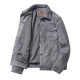 Ilooove - Men's Thin Suede Jacket Ture US Size  Black Vest Men's Brown Khaki Grey Color Suede Jacket