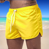 Summer Men's Swimwear Shorts Brand Beachwear Sexy Swim Trunks Men Swimsuit Low Waist Breathable Beach Wear Surf