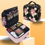 Waterproof Make Up Bag Beautician Toiletry Makeup Case Female Portable Travel Cosmetic Case For Brushes Cosmetic Bag With Mirror