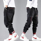 2023 New Streetwear Hip Hop Cargo Pants Men's jeans Cargo Pants Elastic Harun pants Joggers Pants In Autumn and Spring Men Cloth