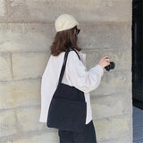 New Corduroy Totes Bag Carry Shoulder Bag  Crossbody Bucket Retro Casual Handbags With Inner Pocket For School Work Beach