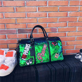 PU Waterproof Travel Bag Fashion Sequins Handbag Large Capacity Yoga Fitness Handbags Men And Women Shoulder Bags  Luggage Bag