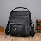 Luxury Brand Men Crossbody Messenger Bags Business Casual Handbag Male Spliter Leather Shoulder Bag Large Capacity