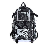 Harajuku Girl Male School Bag Female Graffiti Print Men Backpack Women Book Boy Bag Nylon Ladies Fashion Laptop Backpack Student