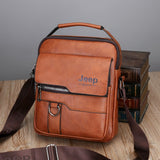 Luxury Brand Men Crossbody Messenger Bags Business Casual Handbag Male Spliter Leather Shoulder Bag Large Capacity