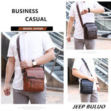 Luxury Brand Men Crossbody Messenger Bags Business Casual Handbag Male Spliter Leather Shoulder Bag Large Capacity