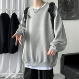 Autumn Men Casual Sweatshirts Harajuku Printed Men Oversized Hoodies 2023 Korean Man Casual Loose Pullovers