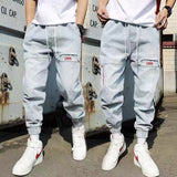 2023 New Streetwear Hip Hop Cargo Pants Men's jeans Cargo Pants Elastic Harun pants Joggers Pants In Autumn and Spring Men Cloth