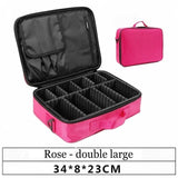 Waterproof Make Up Bag Beautician Toiletry Makeup Case Female Portable Travel Cosmetic Case For Brushes Cosmetic Bag With Mirror