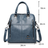 Elegant Bags For Women Vintage Women Backpacks High Quality Female Back Pack Ladies Shoulder Bag Ladies Leather Travel Backpack