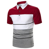 Men Polo Men Shirt Short Sleeve Polo Shirt Contrast Color Polo New Clothing Summer Streetwear Casual Fashion Men Tops