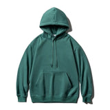 Men Oversized Hoodies Solid Color Man Casaual Hooded Pullovers 2023 Winter Warm Fleece Sweatshirts Top Man Clothing
