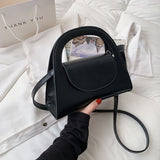 Design Solid Color Shoulder Bags for Women Fashion Pu Leather Handbags and Purses Female Travel Crossbody Bag