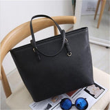 Big Bag 2023 fashion women pu leather handbag brief shoulder bag black white large capacity luxury tote shopper bag designer