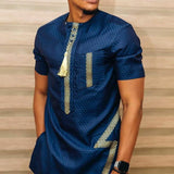 New Summer Fashion Style Men African Shirt Short Sleeve Dashiki African Clothing For Men