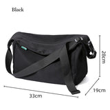 Men Messenger Bag Fashion 14inch Laptop Oxford Waterproof Travel Shoulder Bag All-match Large Casual Single Bag For Male