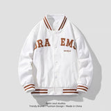 2023 Fashion Baseball Uniform New Men's Jacket Quality Hip-hop Retro Student  Academic Style Embroidery Loose Casual Couple Coat