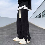 Cargo Pants for Men Streetwear Black Cargo Trousers Male Joggers Hip Hop Japanese Pocket Korean Wide Leg Pants Men