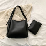 Fashion Leather Tote Bag for Women 2023 Tend Female Simple Large High Capacity Shoulder Side Bag Handbags and Purses