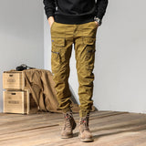 Joggers Cargo Pants Men Casual Y2k Multi-Pocket Male Trousers Sweatpants Streetwear Techwear Tactical Track Gray Pants Men