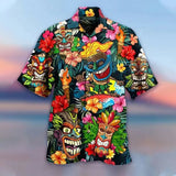 2023 Summer Loose Breathable 3d Print Trendy Cool Fashion Hawaiian Shirts Beach Party Tops Short Sleeves Summer Men's Shirts 6XL