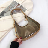 2023 Summer Clear Shoulder Bag Fashion Candy Small Handbags Designer Women Transparent Underarm Bags