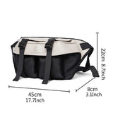 Personalised Trend Men's Crossbody IPad Zip Waterproof Fashion Multilayer Chest Bag Daily Commute Cycling Premium Sling Bags