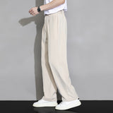 2023 New Men Suit Pants Casual Pant Solid Wide Leg Business Trousers Straight Fashionable Streetwear Comfortable Fabric Oversize