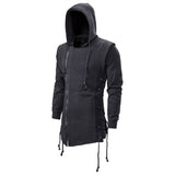 Autumn New Men Hoodies Sweatshirts Casual Solid Long Sleeve Hoodie Men Slim Fit Dark Hooded Loose Jacket Coats